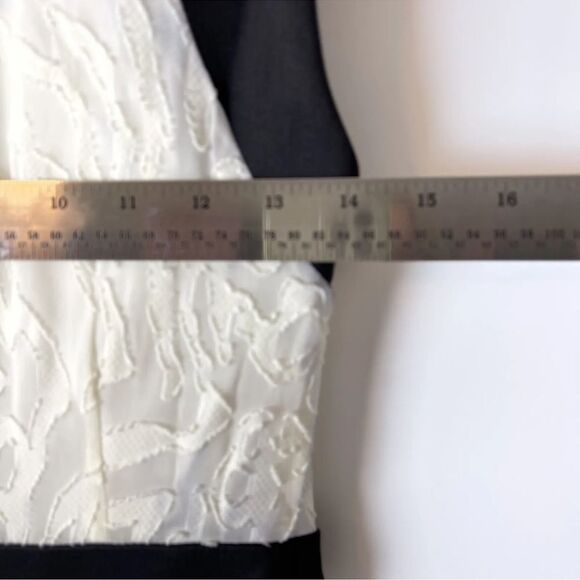Rachel Rachel Roy Womens White Black  Mixed Media A-Line Dress SZ 2 $119 Cream - Picture 5 of 5